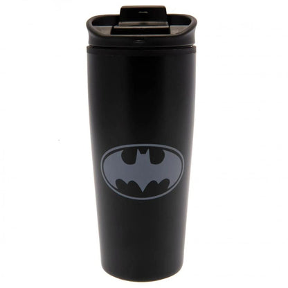 Pyramid International Batman Metal Travel Cup (Straight Outta Gotham Design) 16oz Travel Coffee Mug and Travel Coffee Cup for Hot Drinks - Official Batman Merchandise