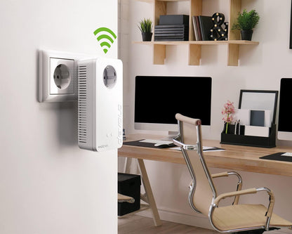 Devolo Magic 2 WiFi 6 Adapter, Powerline WiFi Adapter, up to 2400 Mbps, WiFi Mesh, 2X Gigabit dLAN 2.0, White