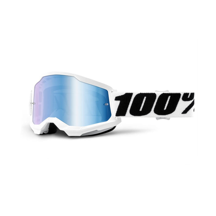 100% Strata 2 Goggle Everest / Blue Mirror Lens
