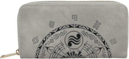 Nintendo Legend Of Zelda Symbols All-Over Print Zip-Around Wallet Purse, Female, Grey (Gw608606Zel)