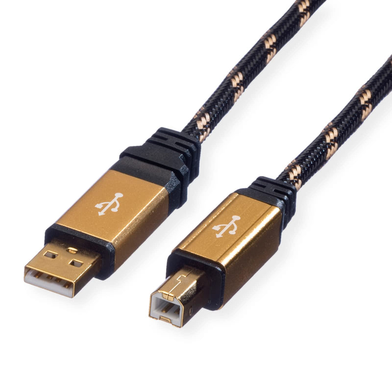 Roline GOLD USB 2.0 Cable | USB 2.0 Hi-Speed cable A - B | M/M | 4.5 m 4.5M Single