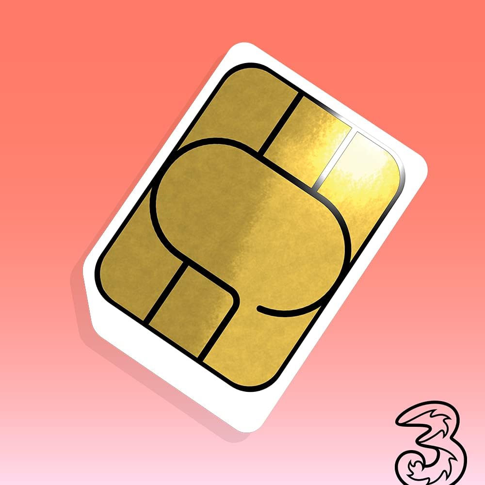 Three 3G 4G & 5G-Ready 24Gb Prepaid Mobile Broadband Trio Sim Card