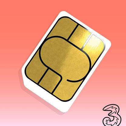 Three 3G 4G & 5G-Ready 24Gb Prepaid Mobile Broadband Trio Sim Card