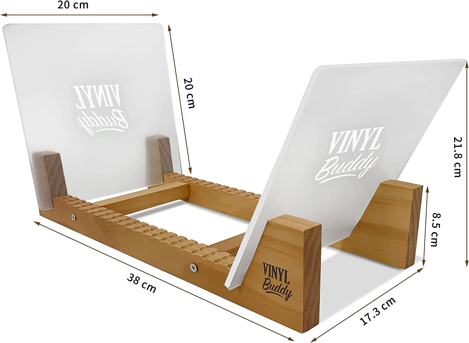 Vinyl Buddy Vinyl Record Storage Teak Finish