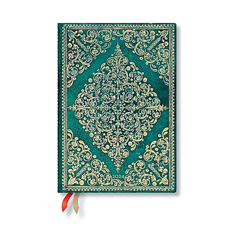 Oceania (Diamond Rosette) Midi 12-month Day-at-a-Time Dayplanner 2024