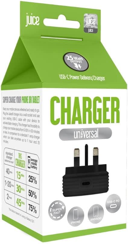 Juice Mains Pd Plug 25W Usb C Port