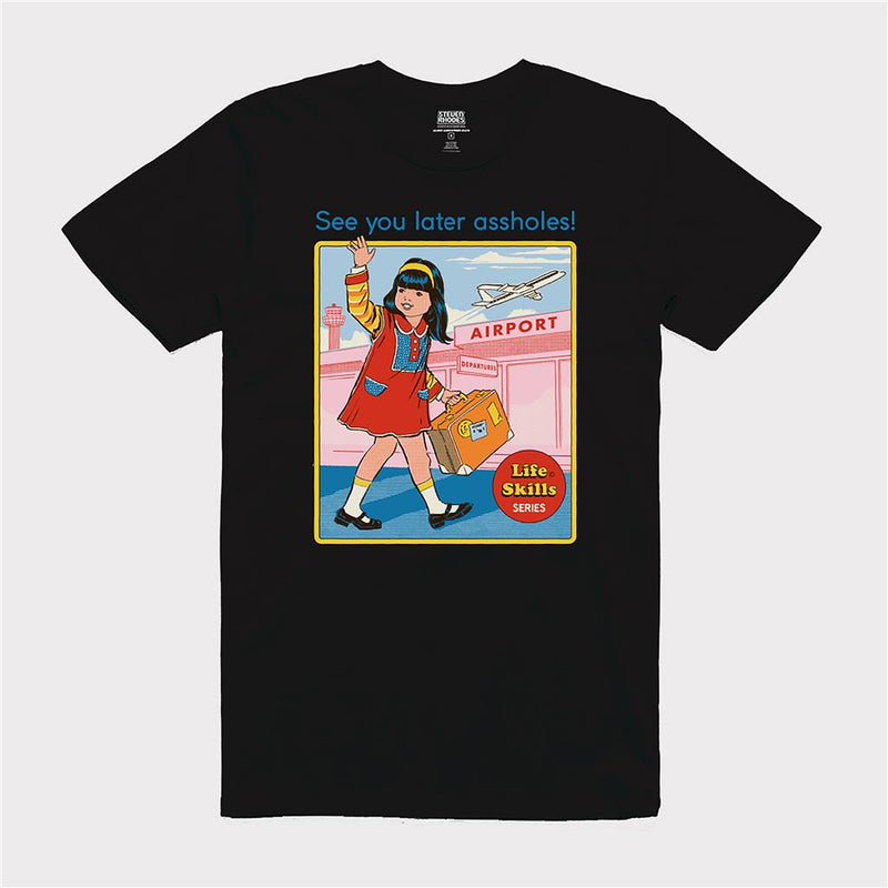 Steven Rhodes (See You Later Assholes) Black Short Sleeve