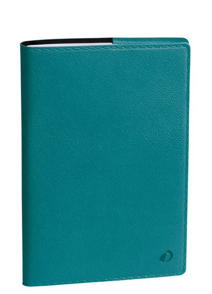 QUO VADIS - 003653Q - Line: Rigiro - Annual Pocket Diary 2023, Weekly, 13 Months, December-December, 9x12.5 cm, White Paper, Turquoise Color Cover In Synthetic Tuscany, Italian