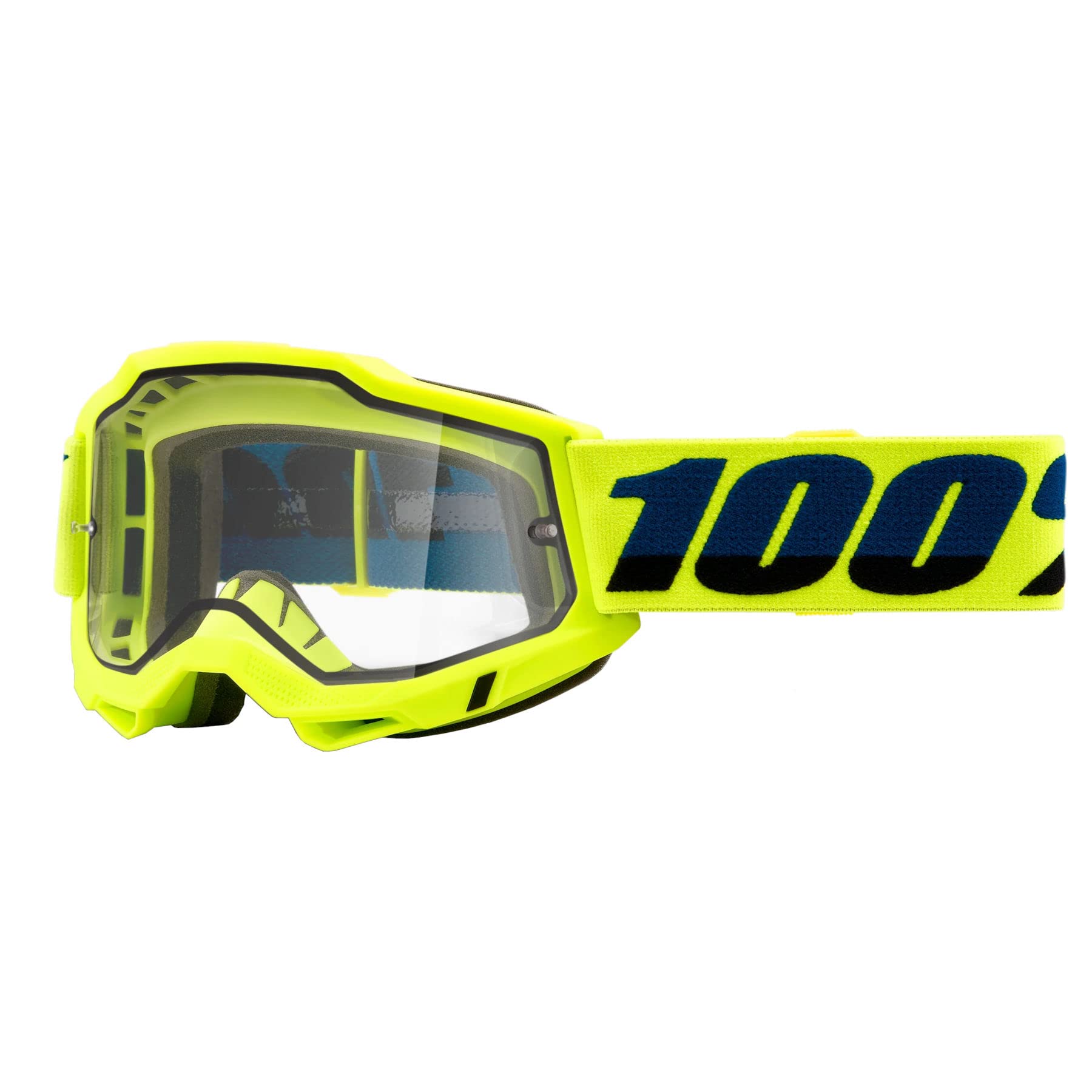 100% Accuri 2 Enduro MTB Goggle Yellow / Clear Lens