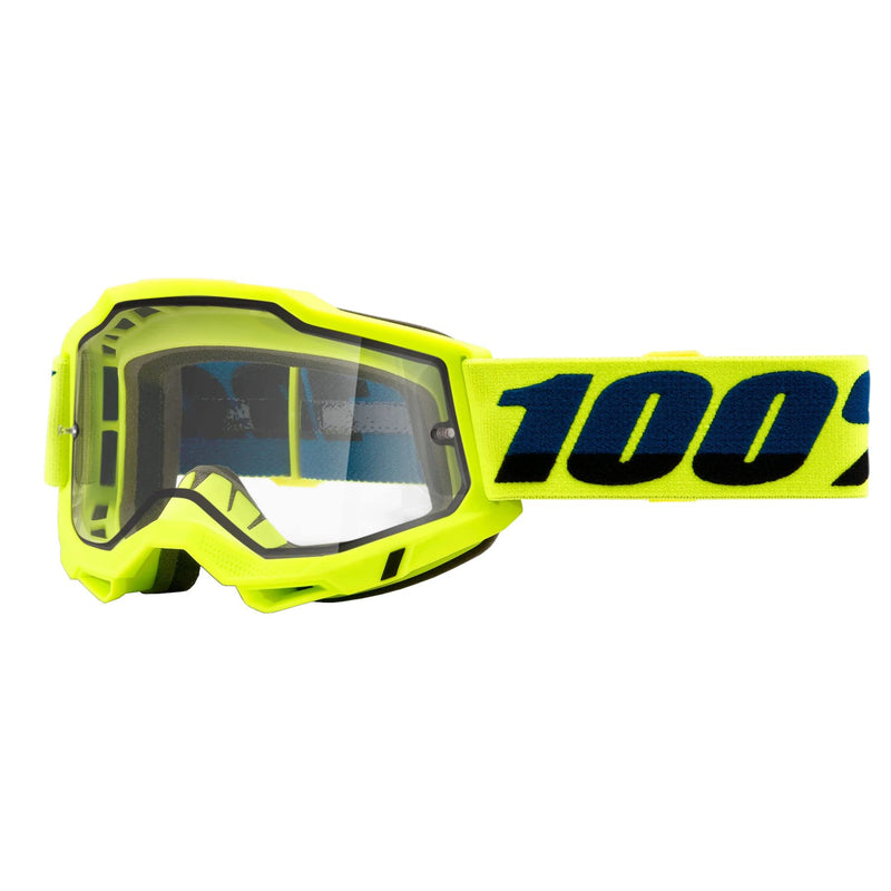 100% Accuri 2 Enduro MTB Goggle Yellow / Clear Lens