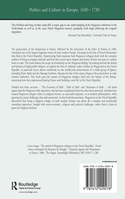 Experiencing Exile: Huguenot Refugees In