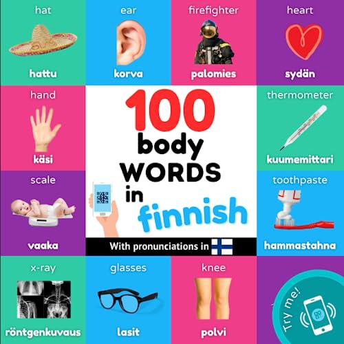 100 body words in finnish