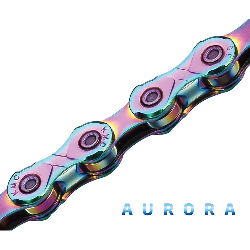 KMC X12 Aurora Blue 126L cycle bike chain
