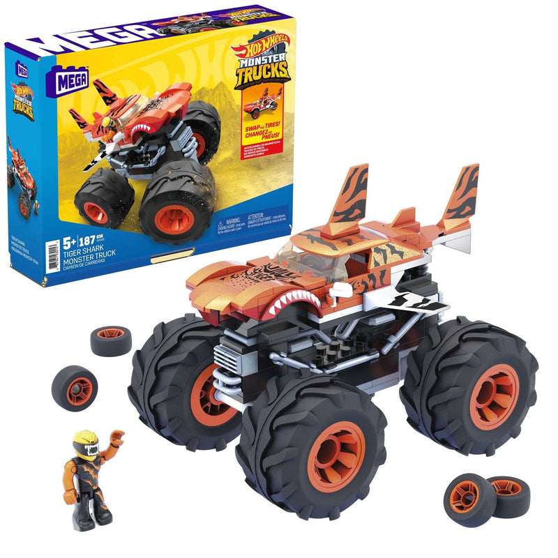 Mega Construx Hot Wheels Monster Trucks   Tiger Shark