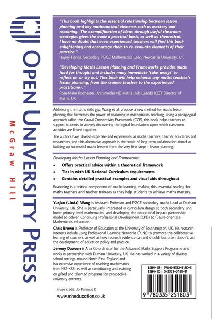 Developing Maths Lesson Planning and Frameworks: Mastery, Logic and Reasoning in the Classroom