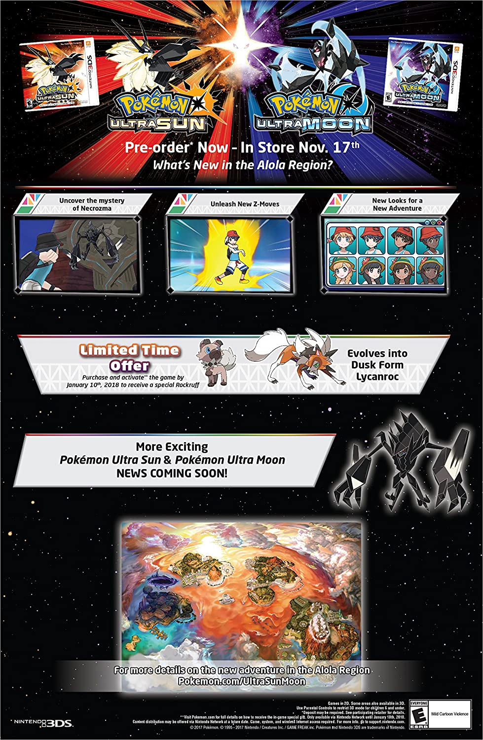 Pokemon Ultra Moon for Nintendo 3DS