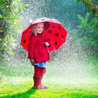 relaxdays Kinder-Regenschirm Lowe blau