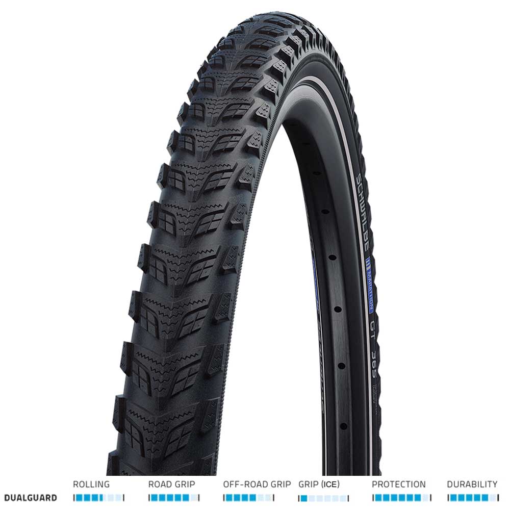 Schwalbe Marathon GT 365 Dualguard 700x35 Blk/Refl cycle bike tyre