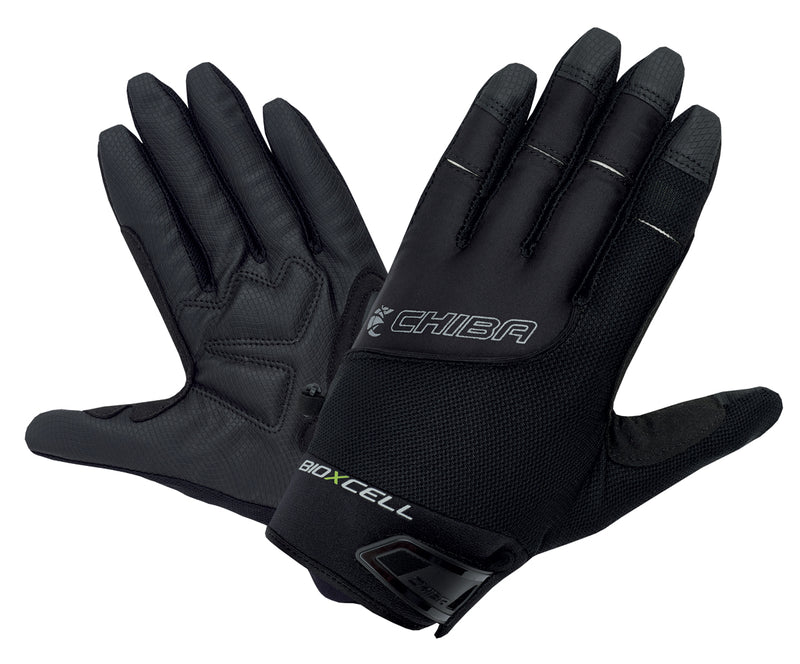 Chiba BioXCell Full Fingered Touring Gloves in Black - X-Large