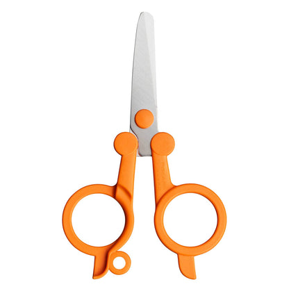 Fiskars Foldable Scissors, Length: 11 cm, For Right- and Left-handed Users, Stainless Steel Blade/Plastic Handles, Orange, Classic, 1005134 Length: 11 cm Right- / and left-handed