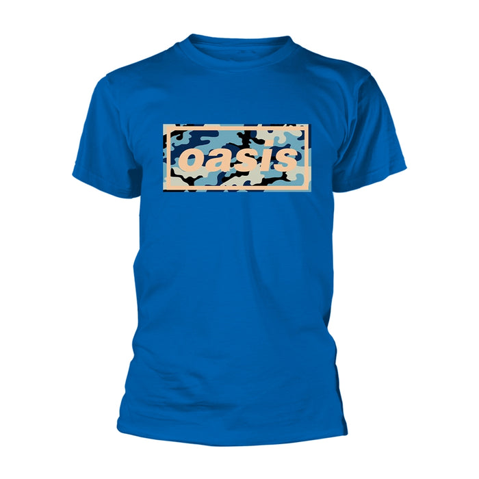 OASIS - CAMO LOGO (ROYAL) BLUE T-Shirt Large