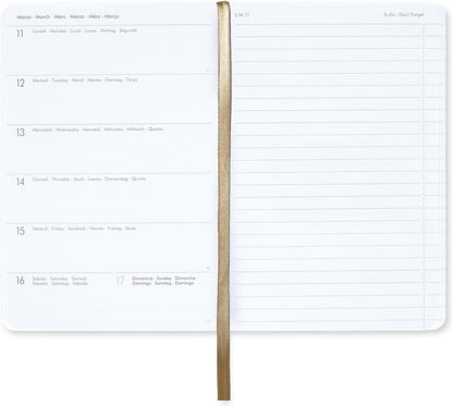 Legami - Medium Photo Weekly Diary with Notebook, 12 Months, January 2024 December 2024, Week Detail on Left Page, Writing Space on Right Page, 12x18 cm, Travel Theme