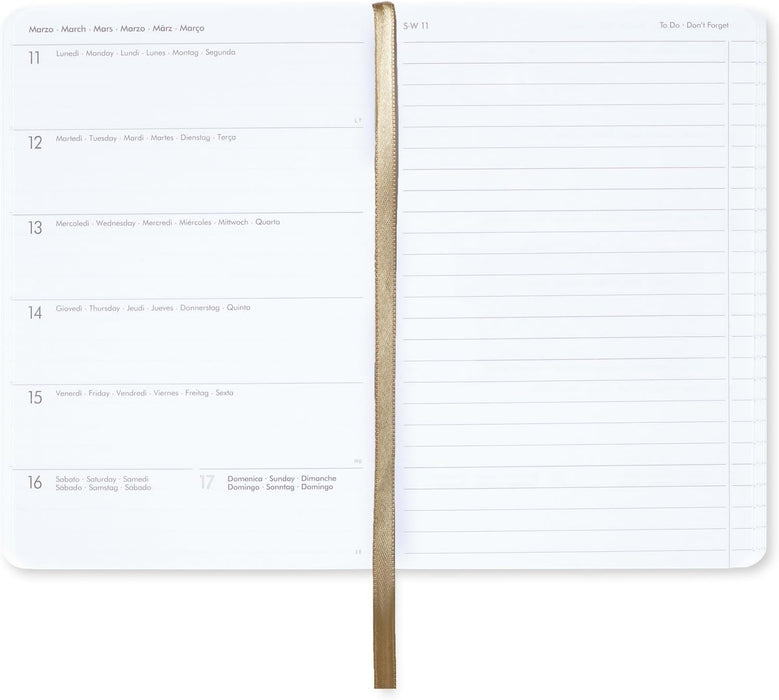 Legami - Medium Photo Weekly Diary with Notebook, 12 Months, January 2024 December 2024, Week Detail on Left Page, Writing Space on Right Page, 12x18 cm, Travel Theme