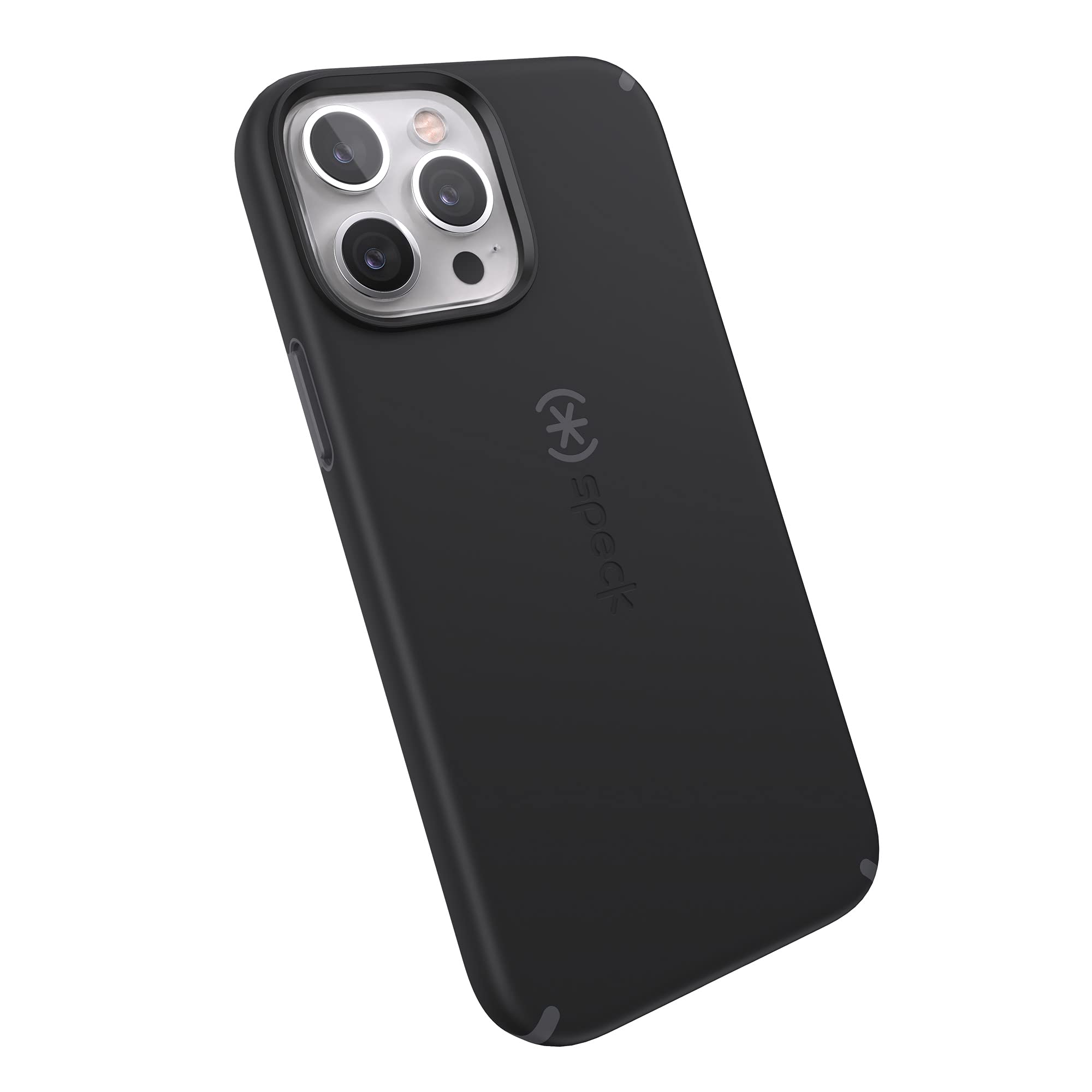 Speck Products CandyShell Pro + MagSafe iPhone 13 Pro Max/iPhone 12 Pro Max Case, Black/Slate Grey Gray