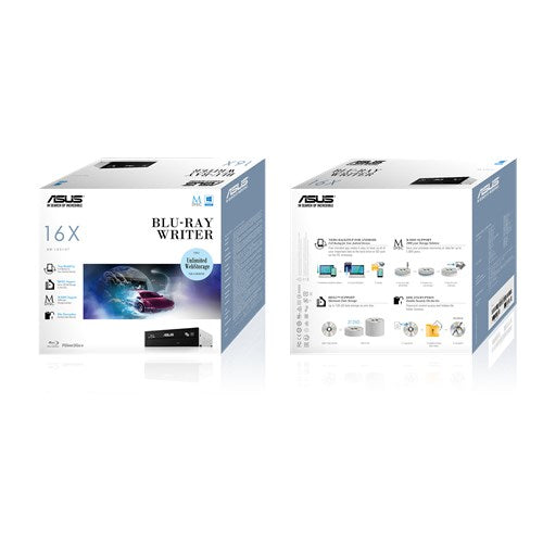 Asus Bw-16D1Ht 16X Blu-Ray Writer(Bulk+S/W), M-Disc Support, Disc Encryption, E-Green, E-Media
