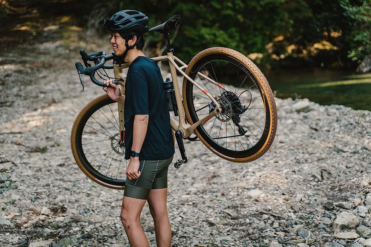 Panaracer Gravel King Semi Slick Colour Edition Tubeless Compatible Gravel Tyre Ginger/Brown 700 x 38c