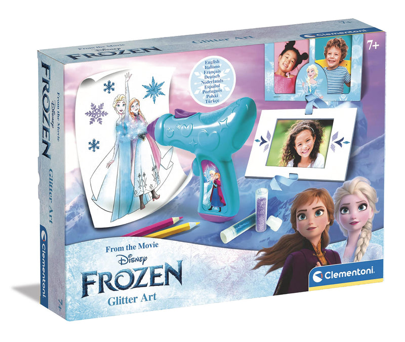 Clementoni Disney Frozen 2 Art Set Drawing with Glitter Pen, Creative Game Girl 7 Years, Multicoloured, One Size, 18718