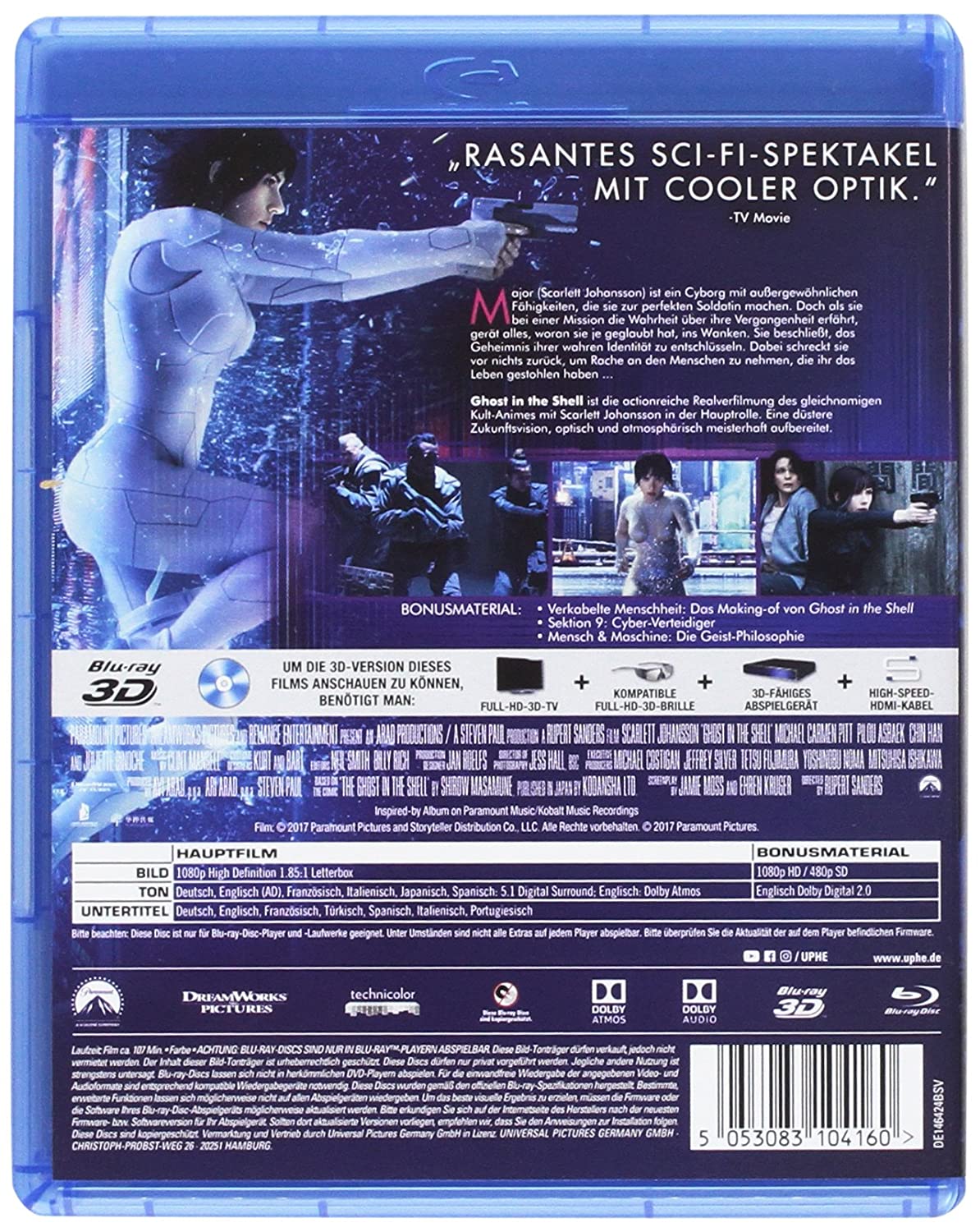 Ghost in the Shell [3D Blu-ray] (+ Blu-ray)