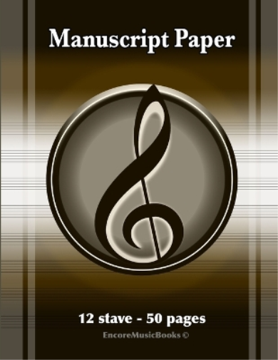 Manuscript Paper (50 Pages - 12 Stave)