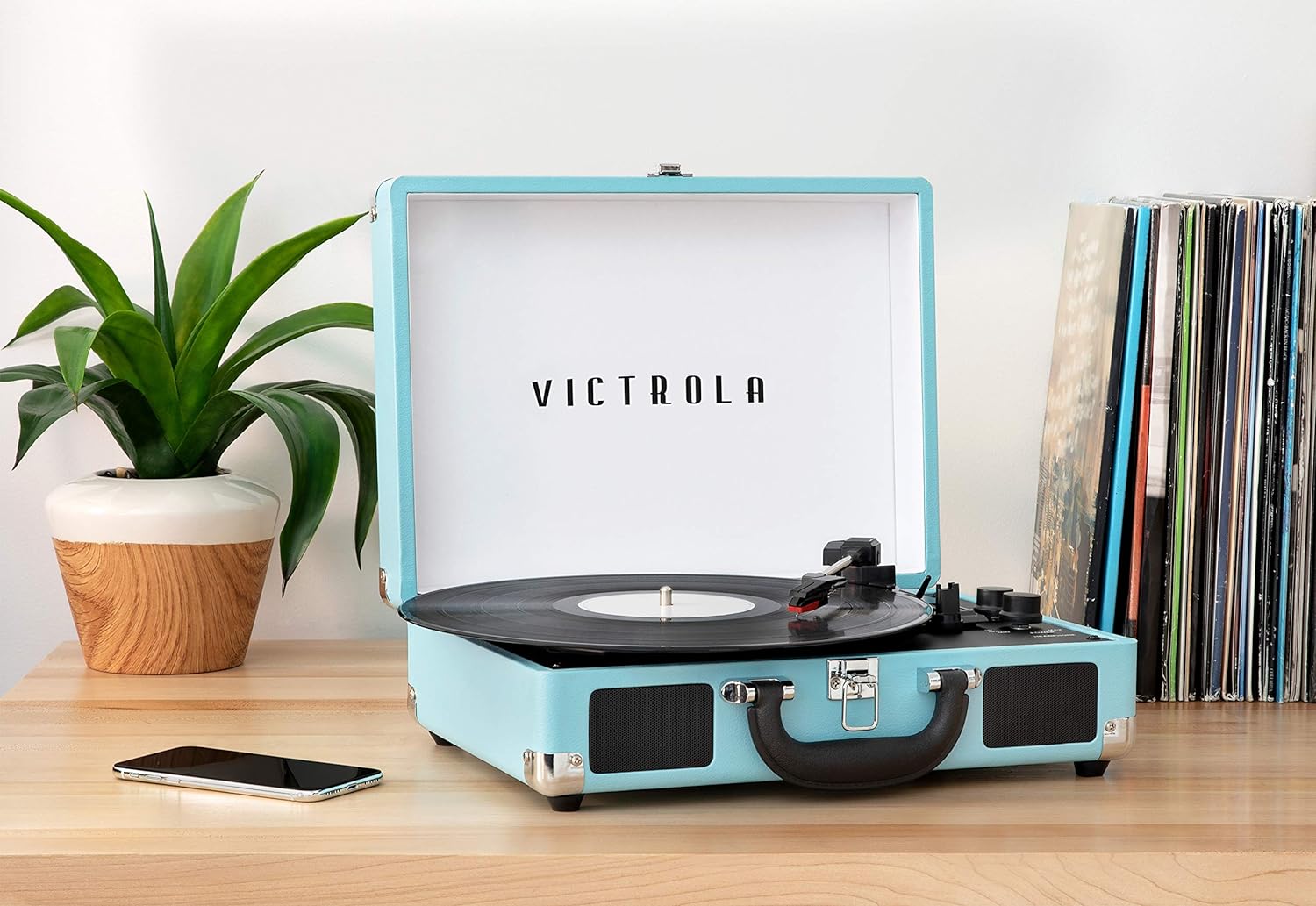 Victrola: Vsc550Bttq Bt Suitcase Turntable Turqoise (Giradischi)