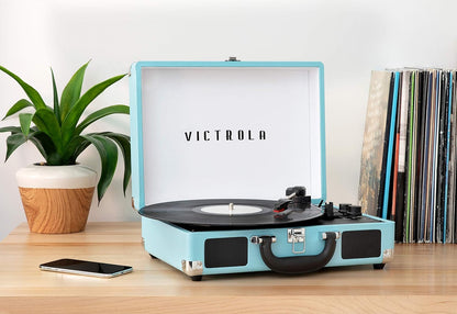Victrola: Vsc550Bttq Bt Suitcase Turntable Turqoise (Giradischi)