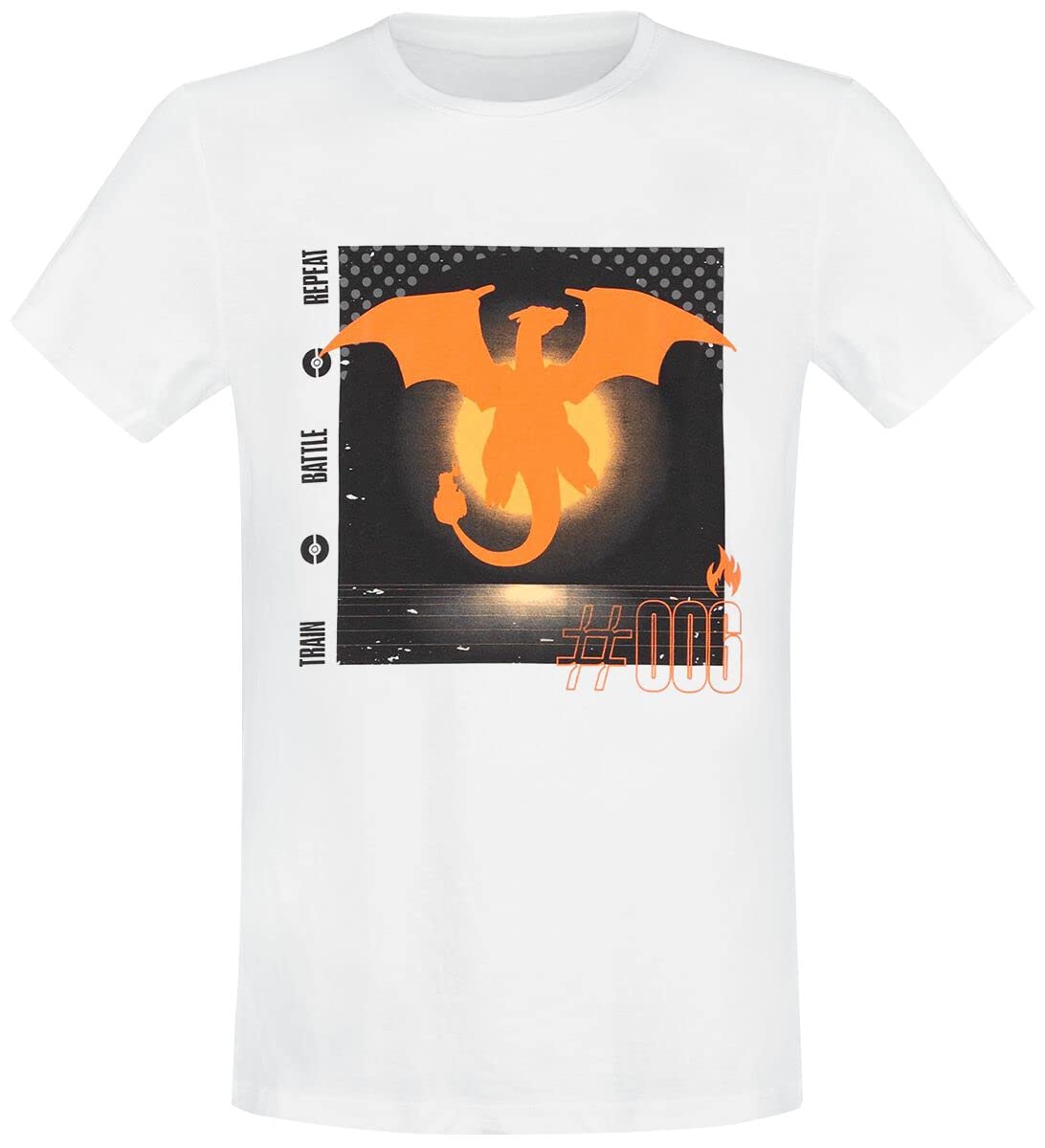 DIFUZED Pokemon - Dracaufeu - T-Shirt Homme (S)