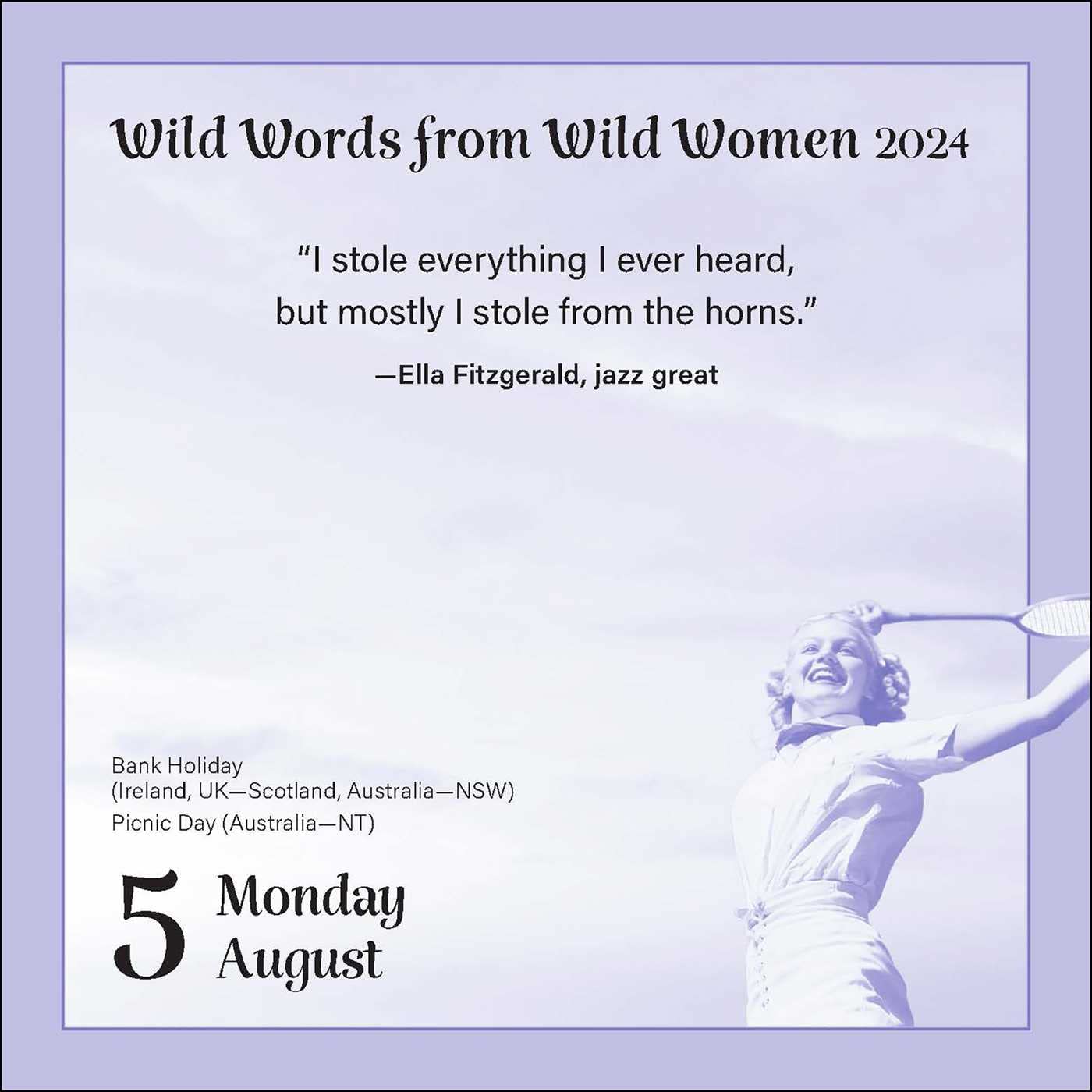 Wild Words from Wild Women 2024 Day-to-Day Calendar