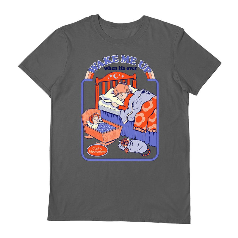STEVEN RHODES (WAKE ME UP) GREY UNISEX T-SHIRT SMALL