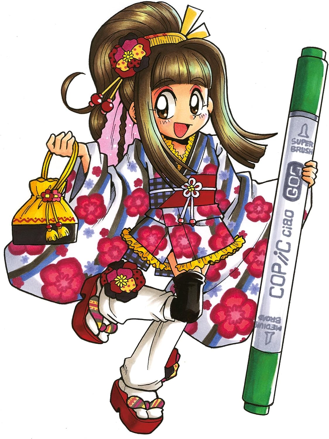 Copic Ciao 5+1 Manga Marker Set - 1 (Pack of 5 + Multiliner Pen) Copic Ciao Set includes Manga 1 Marker (Pack of 5)/ Multiliner Pen