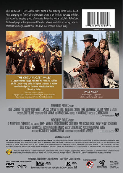 Outlaw Josey Wales, The/Pale Rider (2pk)