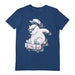 EDUELY (RAINDOW SKATE BEAR) NAVY UNISEX T-SHIRT