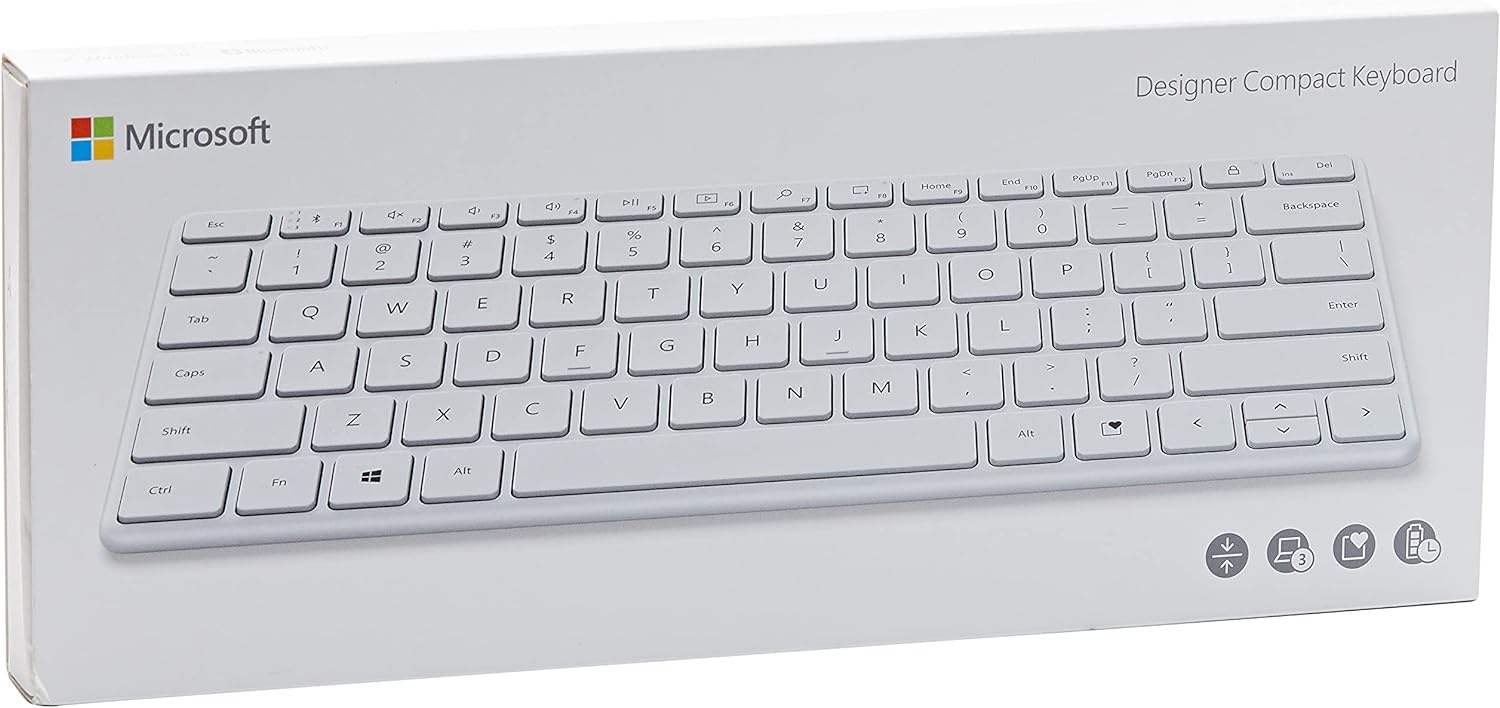 Designer Compact Keyboard Argento