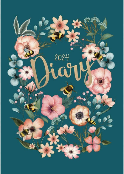 2024 Fashion Diary Floral Bee A5 Diary