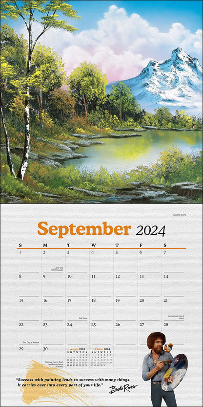 Bob Ross 2024 Wall Calendar