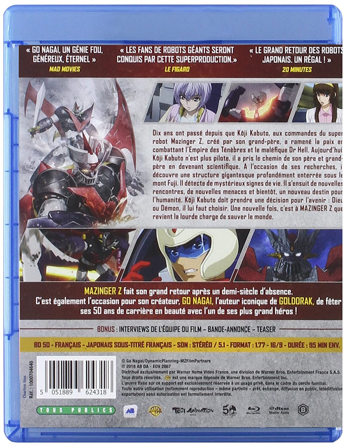 Mazinger z infinity [Blu-ray] [FR Import]