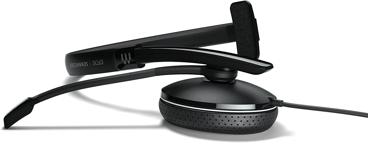 EPOS | Sennheiser Adapt 135 II (1000907) - Wired, Single-Sided Headset with 3.5mm Jack for Mobile Devices  - Superior Sound - Enhanced Comfort - Noise Limiter Switch - Black