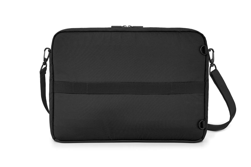 Moleskine - Metro Horizontal Device Bag, PC Bag for Laptop, Notebook, iPad and Tablet up to 15 Inch, Waterproof Messenger Bag, Size 40 x 29 x 6 cm, Black