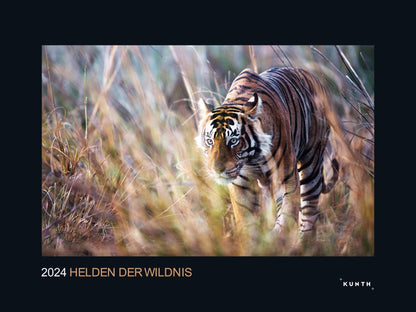 KUNTH Monats-Wandkalender Helden der Wildnis 2024