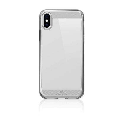 Black Rock - Air Robust Case for Apple iPhone XS/X I Transparent Cover, TPU, Slim, Wireless Charging (Transparent)