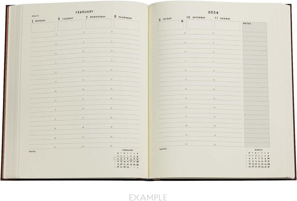 Safavid Indigo (Safavid Binding Art) Ultra 18-month Dayplanner 2024